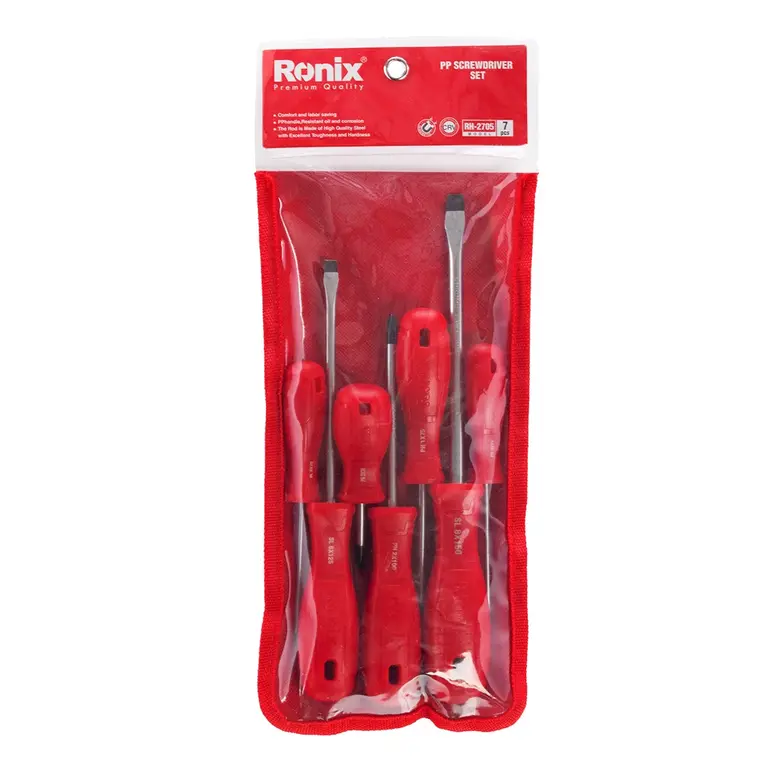 پیچ گوشتی دسته پلاستیکی تک رنگ 4