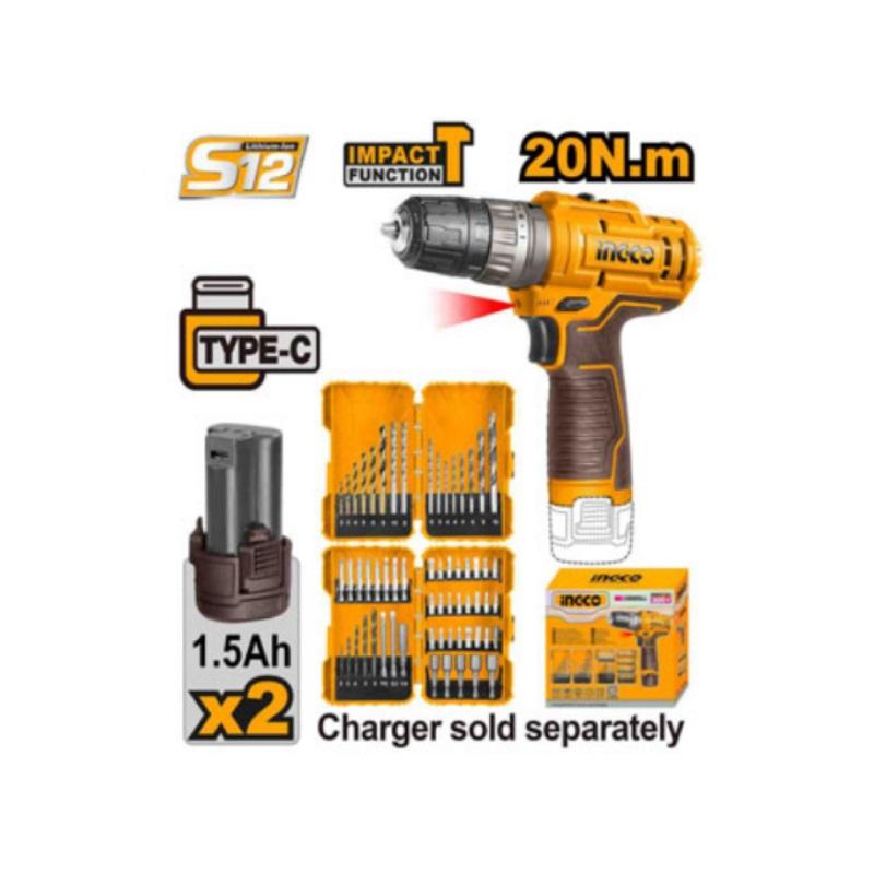 دریل پیچ گوشتی شارژی اینکو مدل COSLI23114 شارابزار 2