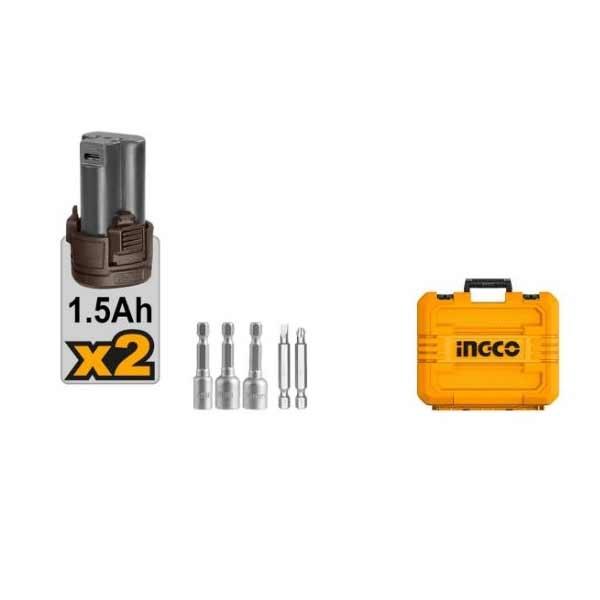 ست دریل شارژی و ایمپکت اینکو مدل COSLI240586 شارابزار 3