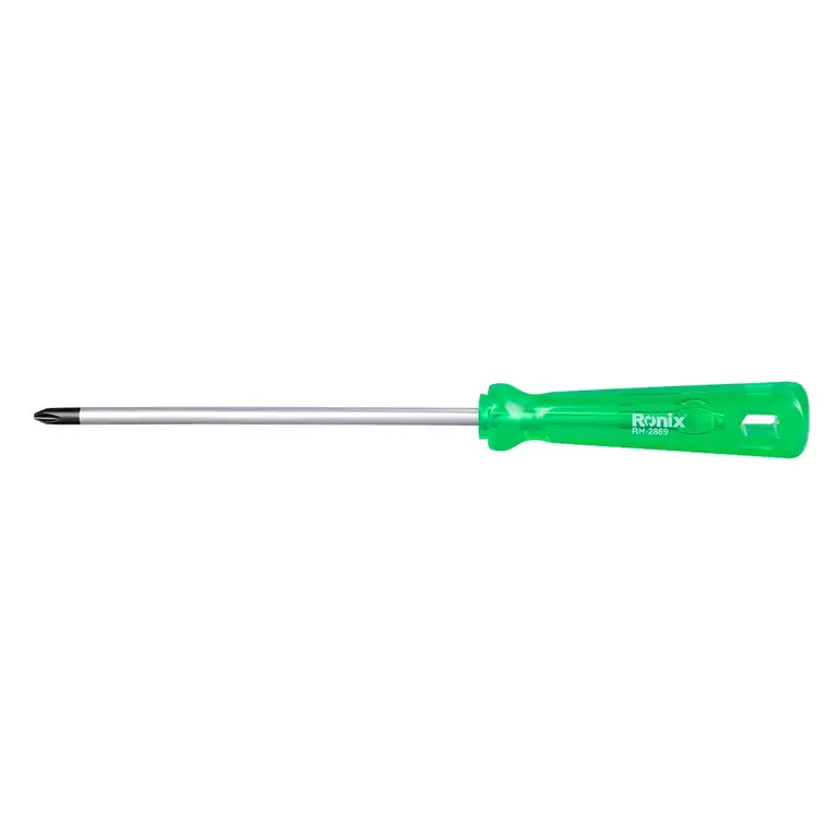 شارابزار پیچ گوشتی تکی دسته کریستالی تک رنگ150 ×6چهارسو RH 2869 (2)