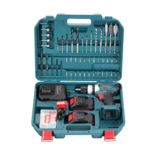 کیت دریل شارژی چکشی 20 ولت (2 باطری 53 پارچه) مدل RS 8619 شار ابزار