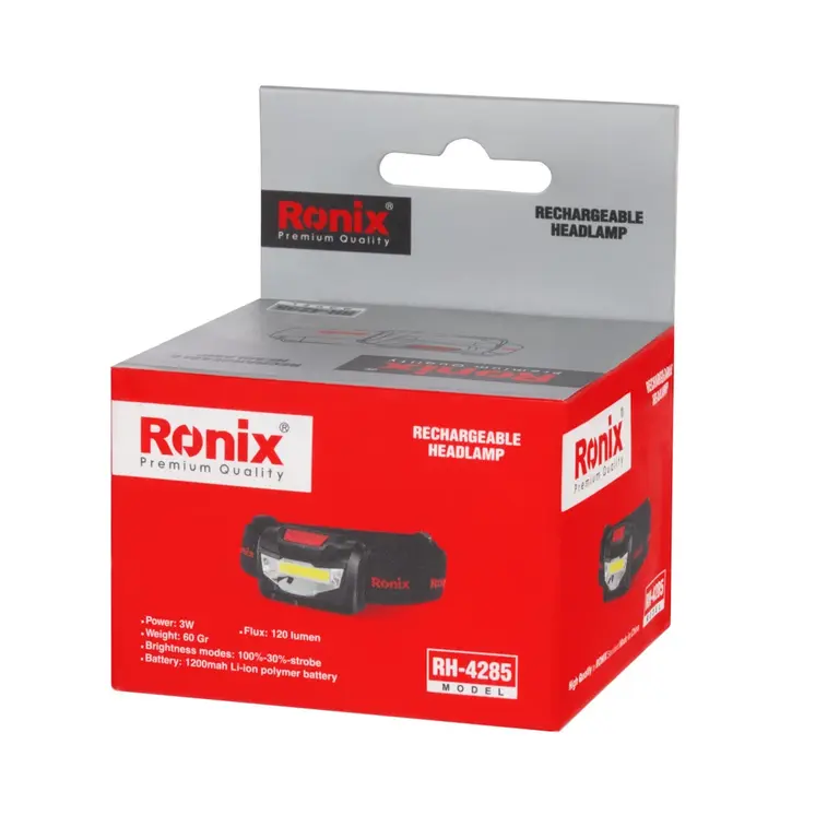 شارابزار چراغ پیشانی شارژی3وات رونیکس مدل RH 4285 (7)
