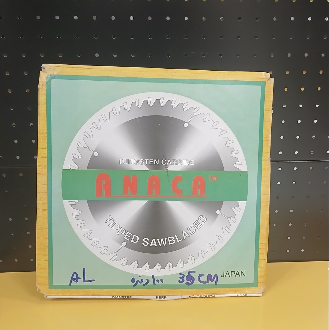 تیغ اره گرد آلومینیوم بر 35 سانت ANACA 100 دنده