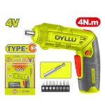 پیچ گوشتی شارژی 4 ولت با لوازم دایلو مدل DTCV4415