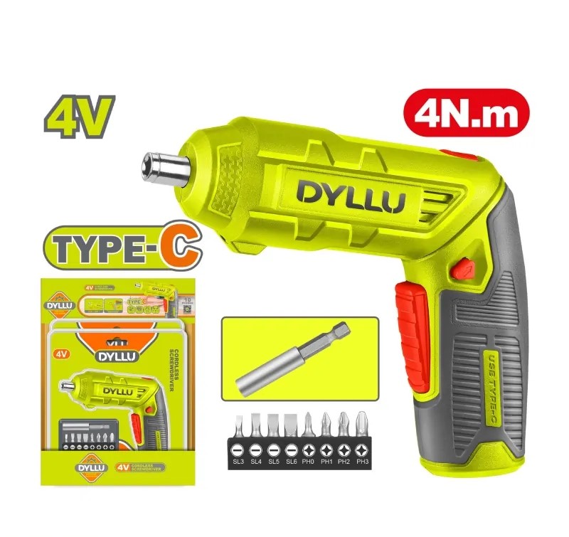 پیچ گوشتی شارژی 4 ولت با لوازم دایلو مدل DTCV4415