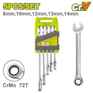 آچار یکسر جغجغه 5 عددی دایلو مدل DTSP4205