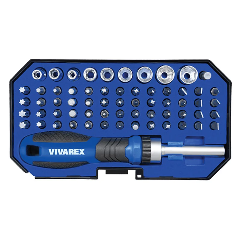 ست نوک پیچ گوشتی و بکس 63 عددی ویوارکس مدل VR6365-SD