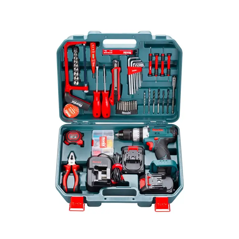 کیت دریل شارژی رونیکس مدل RS8620 دو باتری ۲۰ ولت