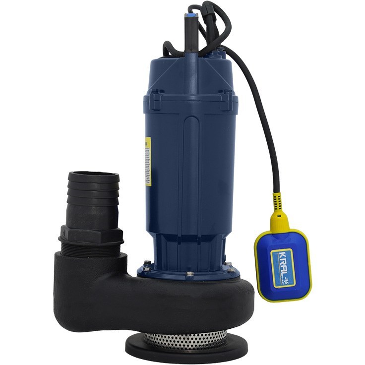 کف کش کرال 1.5 اسب 11 متری 3 اینچ پروانه استیل فلوتردار مدل QSX-81142-FS