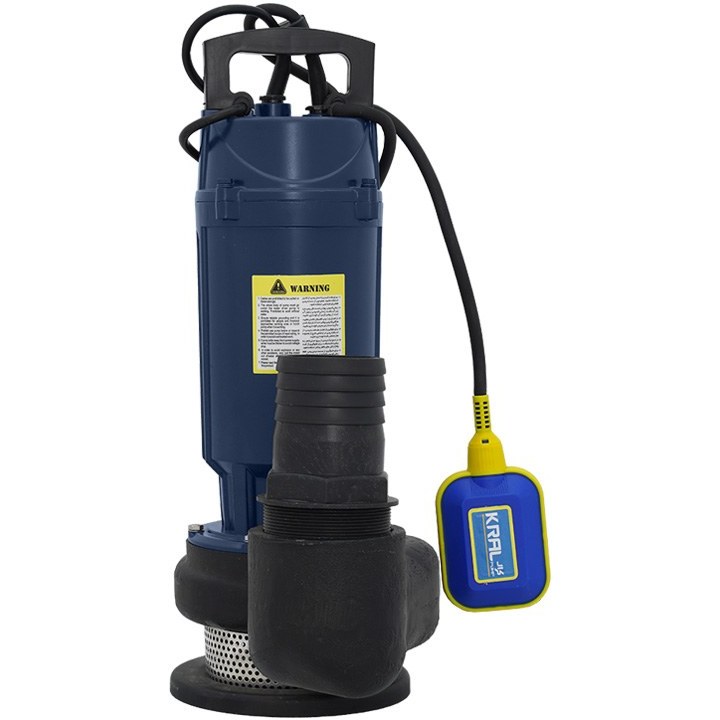 کف کش کرال 1.5 اسب 11 متری 3 اینچ پروانه استیل فلوتردار مدل QSX-81142-FS